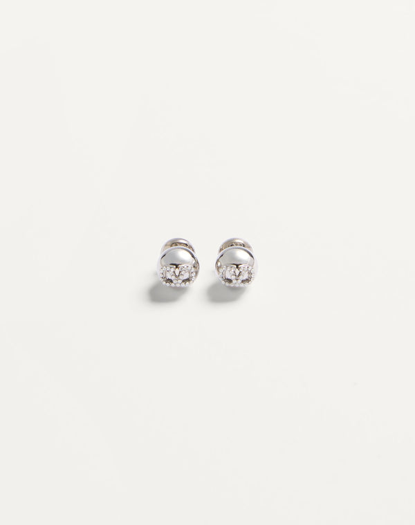Orecchini Vlogo Signature In Metallo E Cristalli Swarovski®