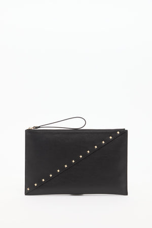 POUCH VALENTINO GARAVANI ROCKSTUD WISPY IN VITELLO