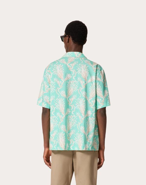 Camicia Da Bowling In Popeline Di Cotone Con Stampa Metamorphos Wheatsheaf