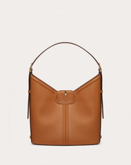 Borsa Hobo Vlogo Leather In Vitello Granato