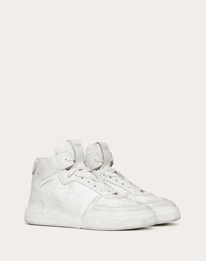 Sneaker Mid-Top Vl7N In Vitello E Nastri