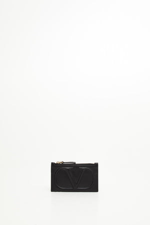 PORTACARTE CON ZIP VLOGO WALK IN VITELLO