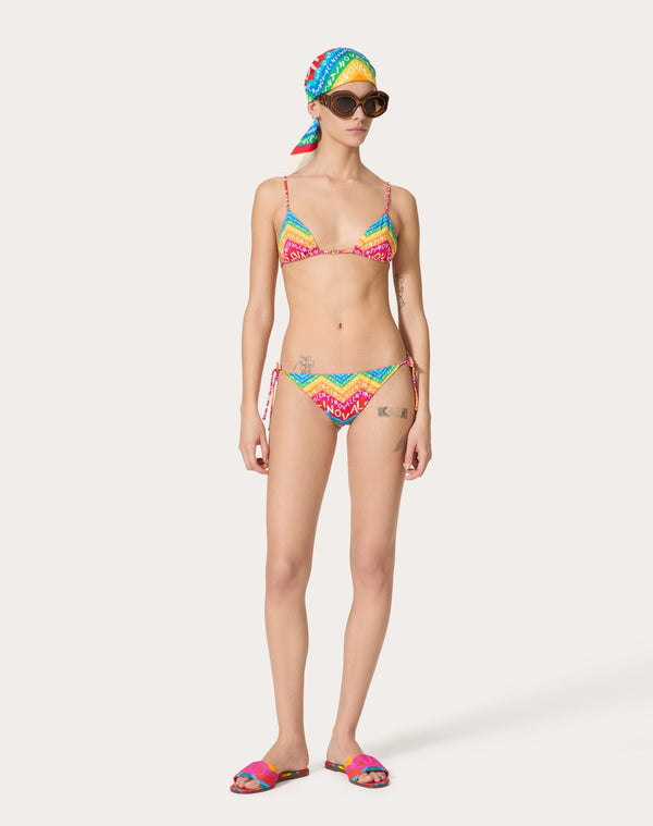 Bikini In Lycra Valentino Chevron 24 
