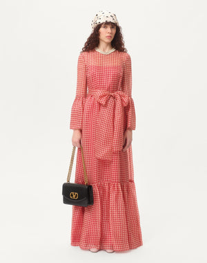 Abito Da Sera In Organza Vichy Opticool 