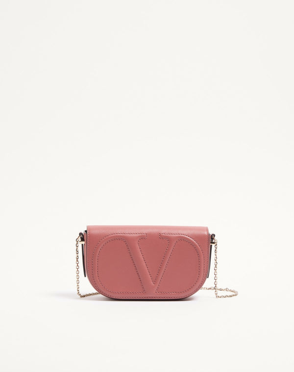 POUCH CON CATENA VLOGO WALK IN VITELLO