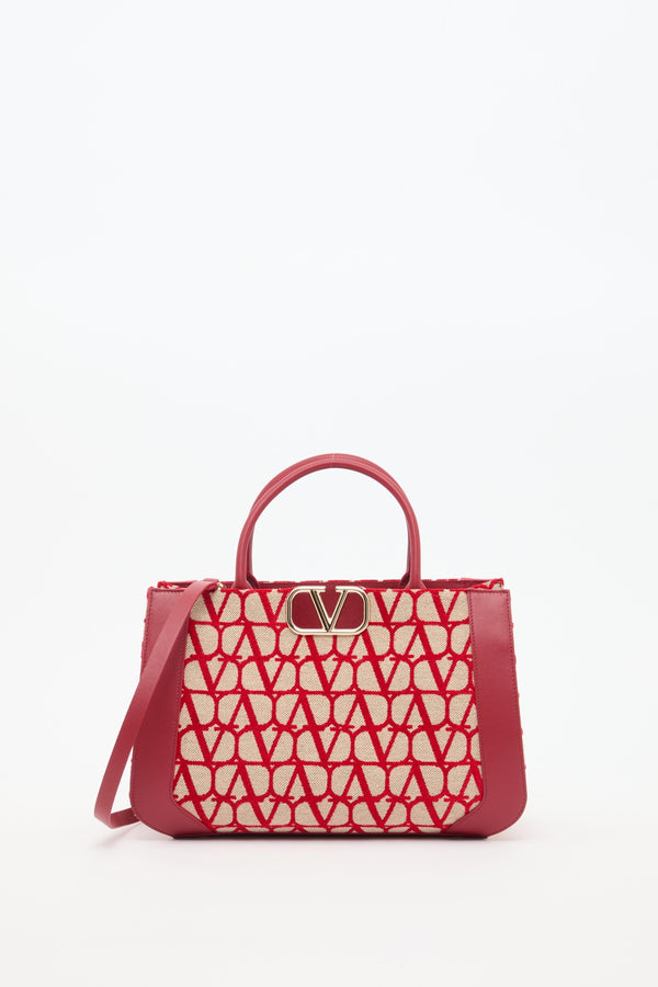 Borsa Media A Mano Vlogo Signature Toile Iconographe