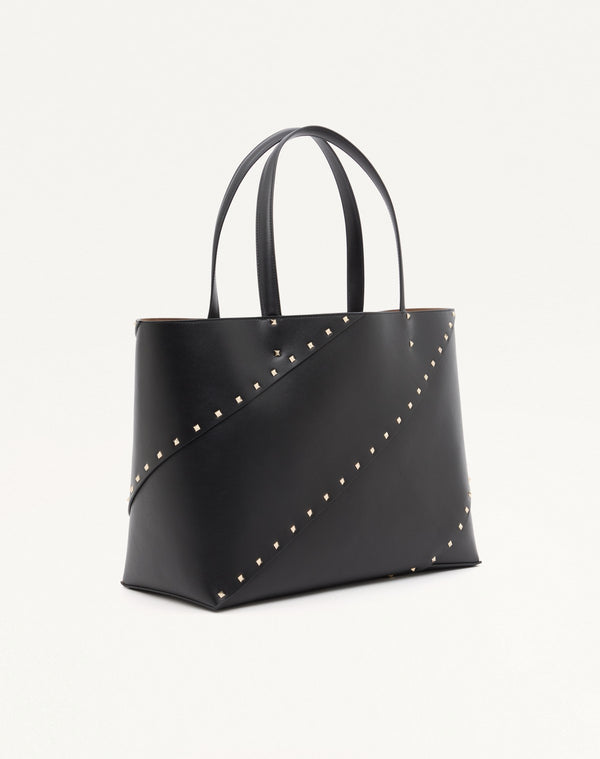 BORSA SHOPPING VALENTINO GARAVANI ROCKSTUD WISPY IN VITELLO 