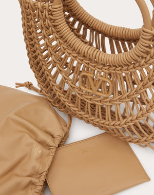 Borsa Shopping Valentino Garavani Allknots In Pelle Intrecciata 