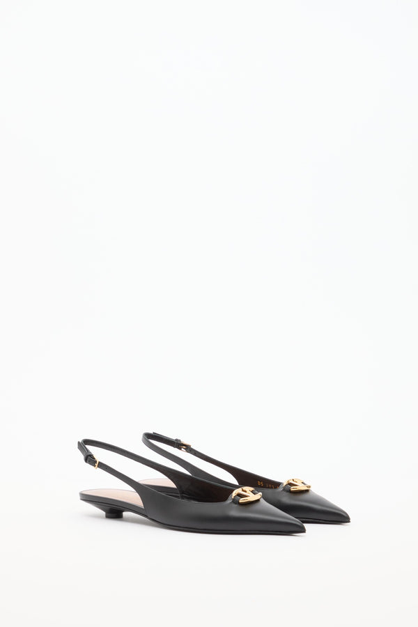 BALLERINA SLINGBACK VLOGO THE BOLD EDITION IN VITELLO 20MM