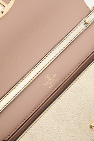 Portafoglio Con Tracolla Vlogo The Bold Edition In Vitello Laminato