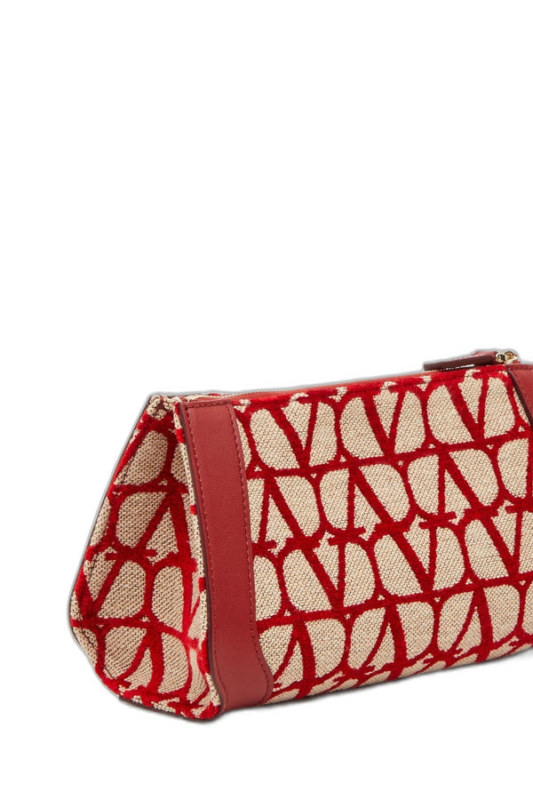 POCHETTE VLOGO SIGNATURE IN TOILE ICONOGRAPHE