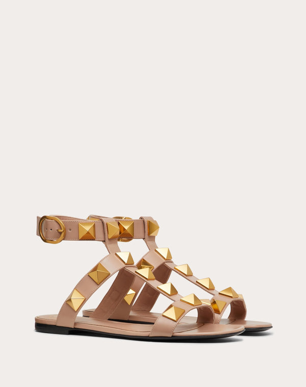 Sandalo Basso Roman Stud In Vitello