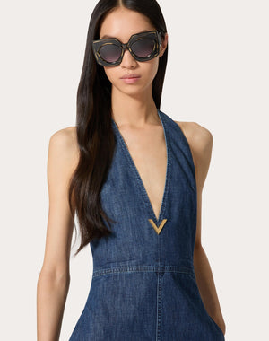 Tuta In Chambray Denim 