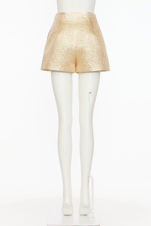 Shorts In Crispy Gold Vlogo Chain