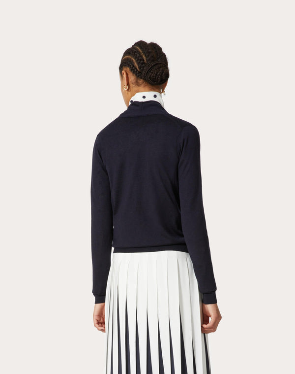 Cardigan In Cashmere Seta 