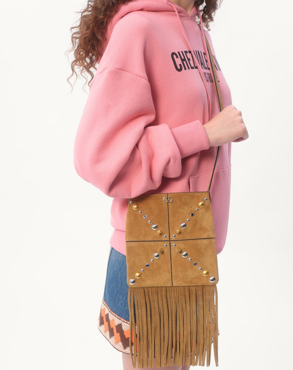 Felpa In Cotone Con Cappucco E Stampa Chez Valentino