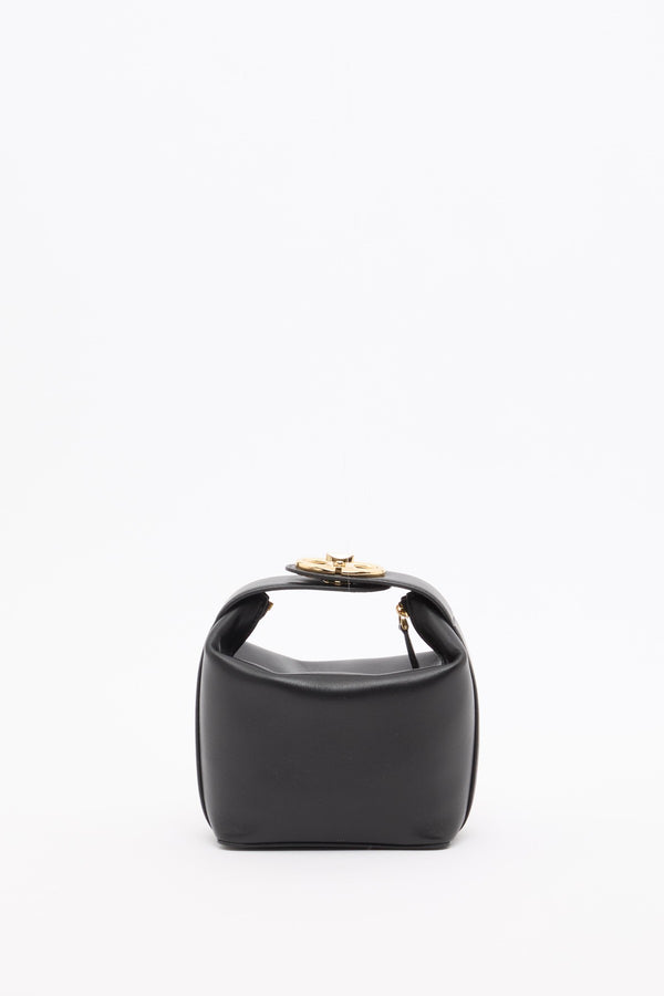 MINI BORSA A MANO VLOGO THE BOLD EDITION IN NAPPA