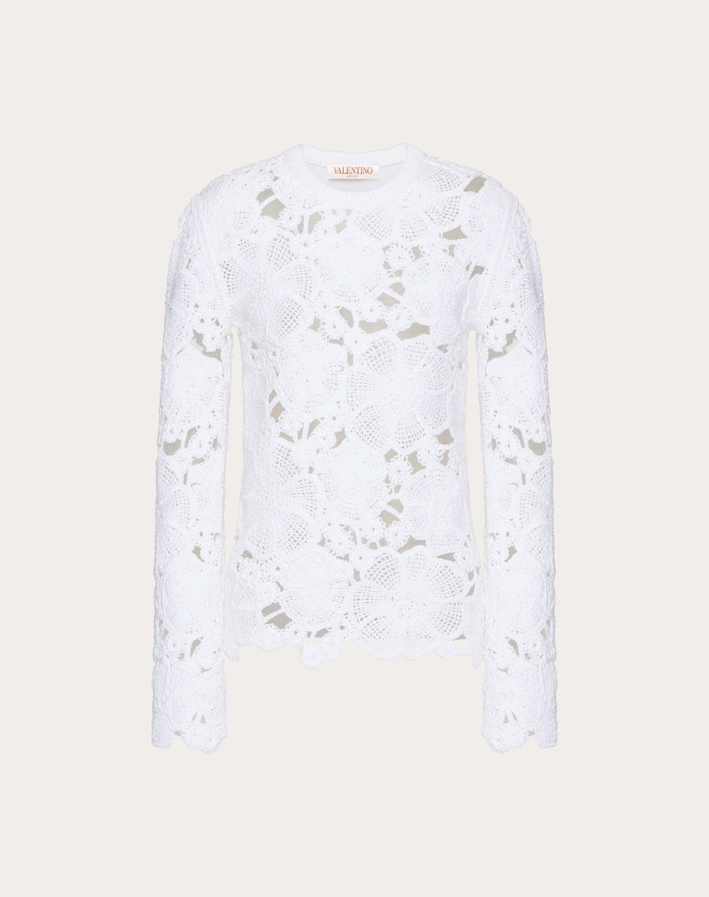 Maglia In Cotone Ricamata