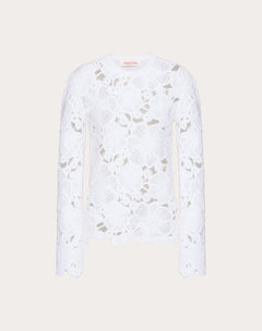 Maglia In Cotone Ricamata