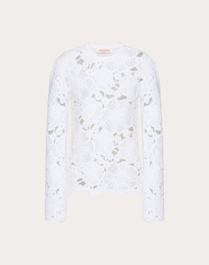 Maglia In Cotone Ricamata