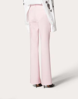 Pantaloni In Crepe Couture 