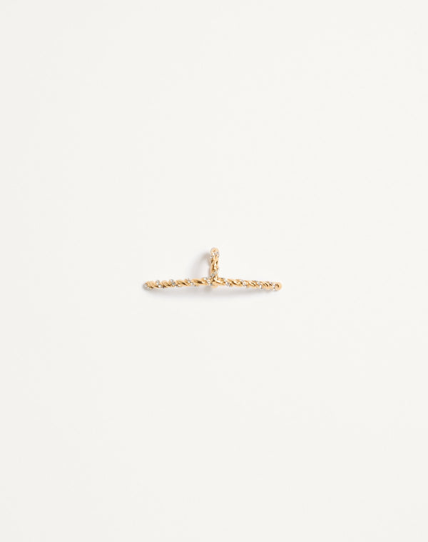 Lip Ring  Poetique des Gouttes in Metallo e Cristalli Swarovski®