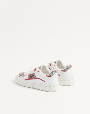 Sneaker Low Top Freedots In Vitello E Tessuto Voyage Imaginaire