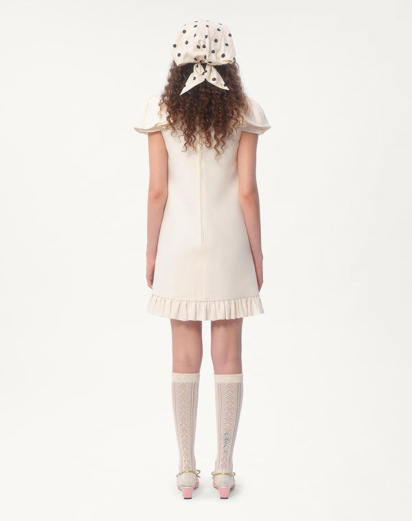 Abito Corto In Crepe Couture 