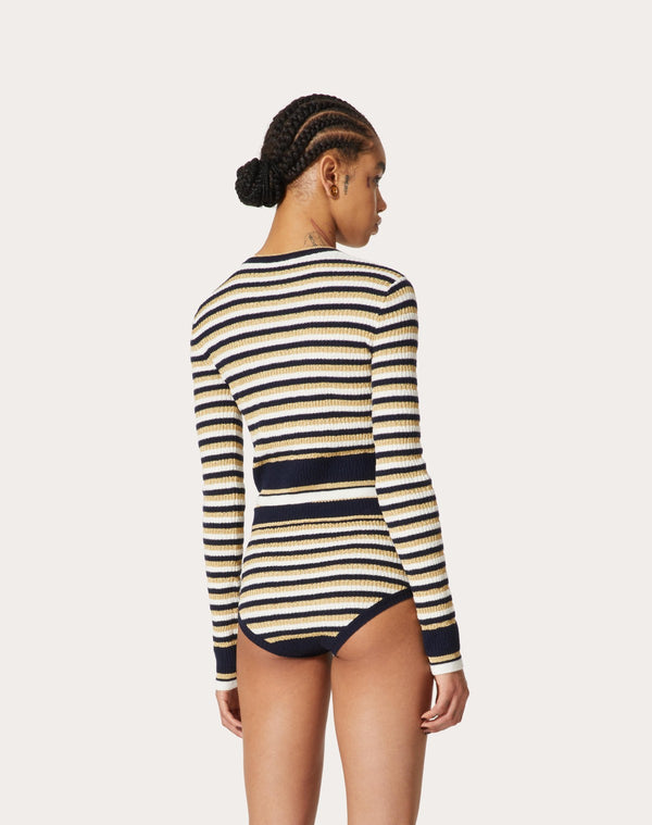 Maglia In Lana E Lurex 