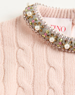 Maglia in Lana ricamata