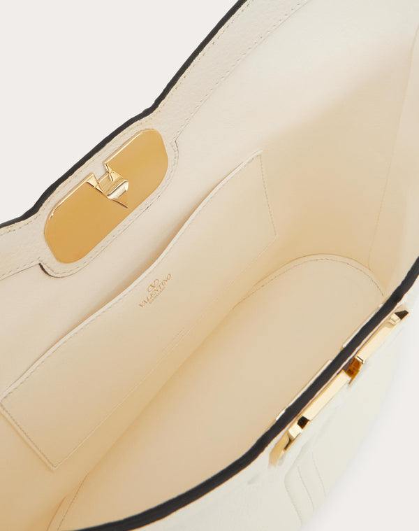 Borsa Hobo Vlogo Leather In Vitello Granato