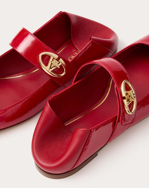 Ballerina Mary-Jane Vlogo Locker In Naplack