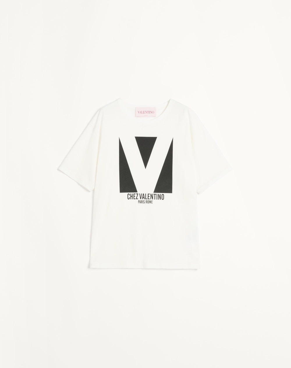 T-Shirt In Jersey Cotton Con Stampa Chez Valentino