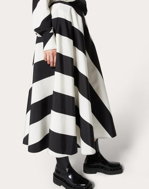 Gonna Midi In Crepe Couture Strhype 