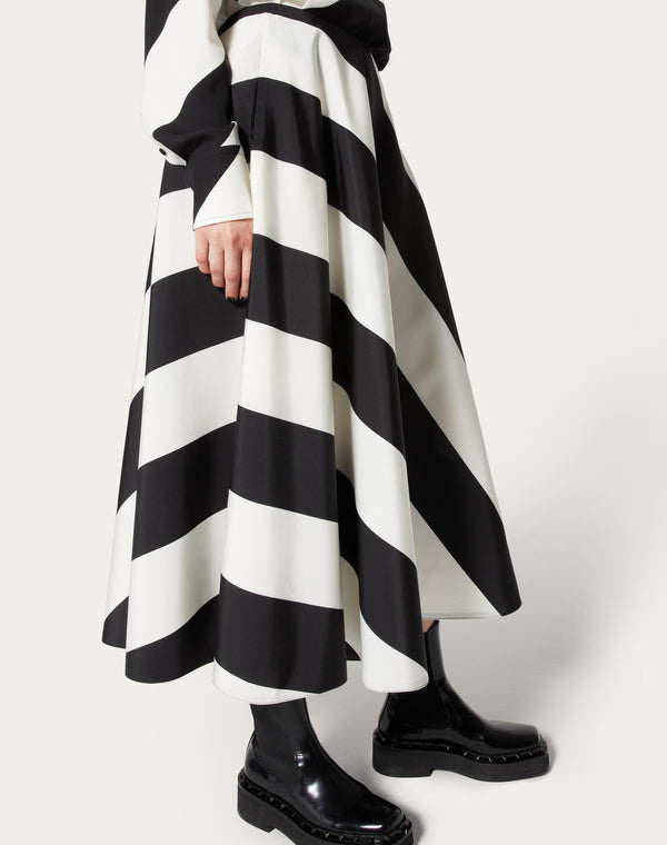 Gonna Midi In Crepe Couture Strhype 