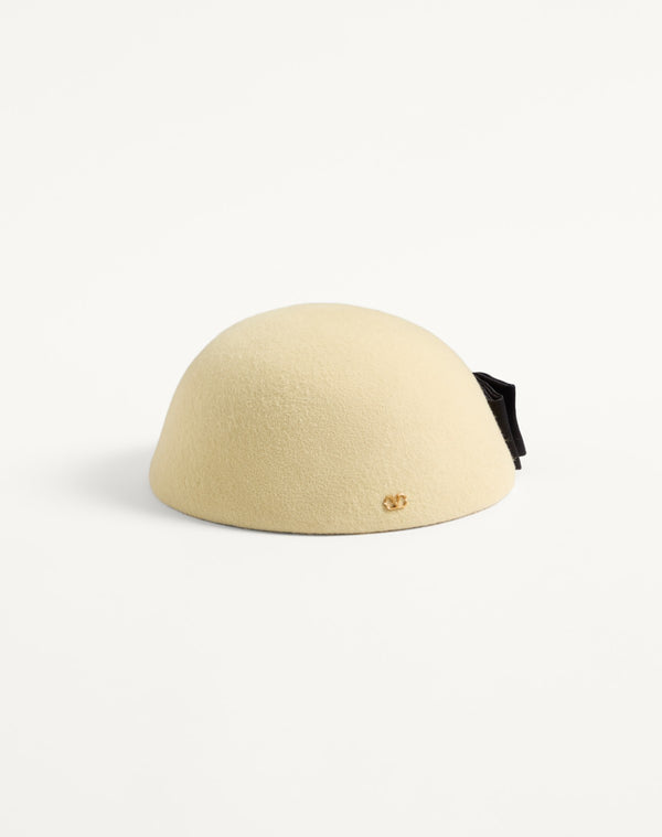 Cappello Vlogo Signature In Tessuto Lapin E Fiocco In Raso