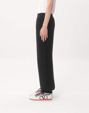 Pantaloni Da Jogging In Cotone Con Patch Chez Valentino