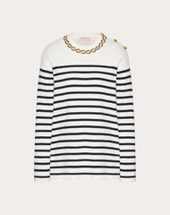 Maglia In Cotone Ricamata