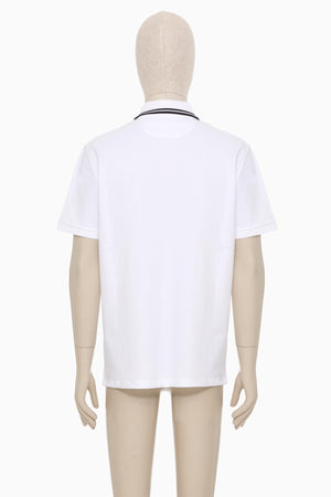 Polo In Piquet Di Cotone Con Ricamo Maison Valentino