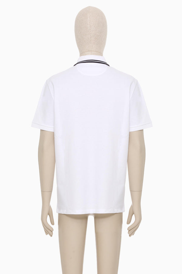 Polo In Piquet Di Cotone Con Ricamo Maison Valentino