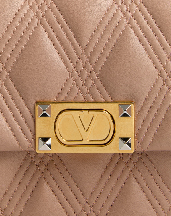 Borsa A Spalla Media Valentino Garavani Quiltie 67 In Nappa Trapuntata