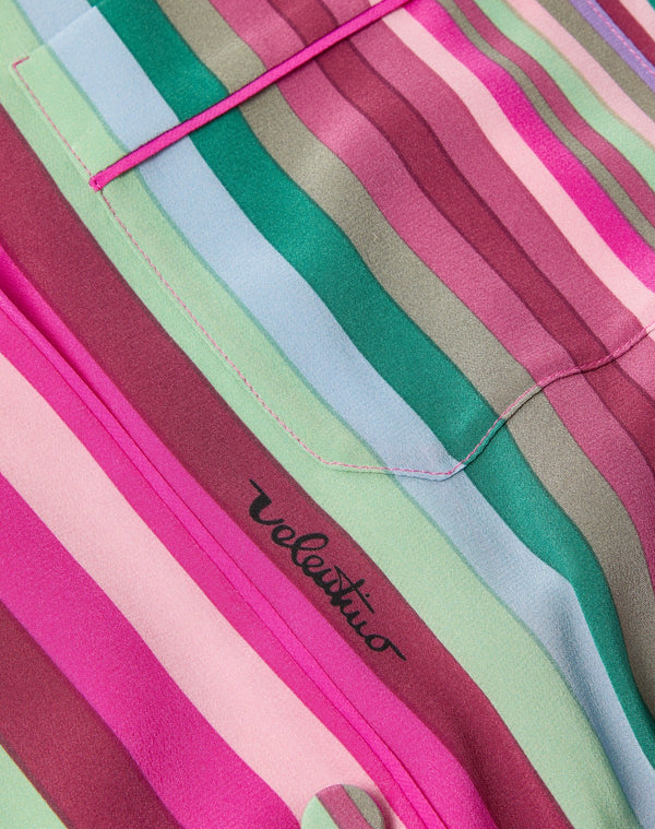 Tuta In Crepe De Chine Valentino Stripes 75 