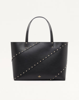 BORSA SHOPPING VALENTINO GARAVANI ROCKSTUD WISPY IN VITELLO 