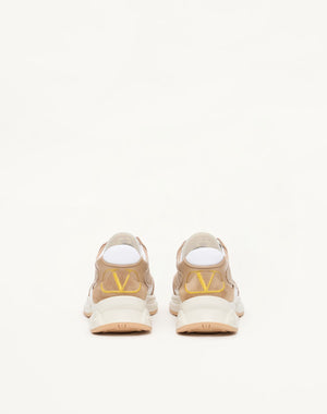 SNEAKER READY GO RUNNER IN TESSUTO E PELLE
