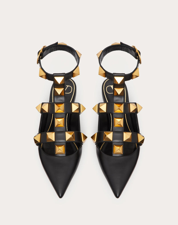 Ballerina Roman Stud In Vitello