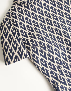 Abito Corto In Jacquard Toute La V 