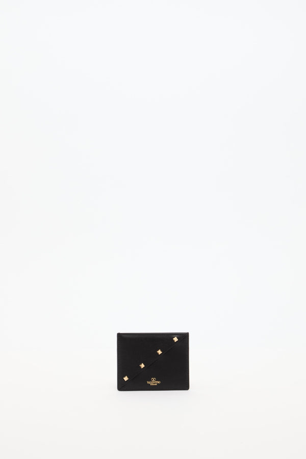 PORTACARTE VALENTINO GARAVANI ROCKSTUD WISPY IN VITELLO