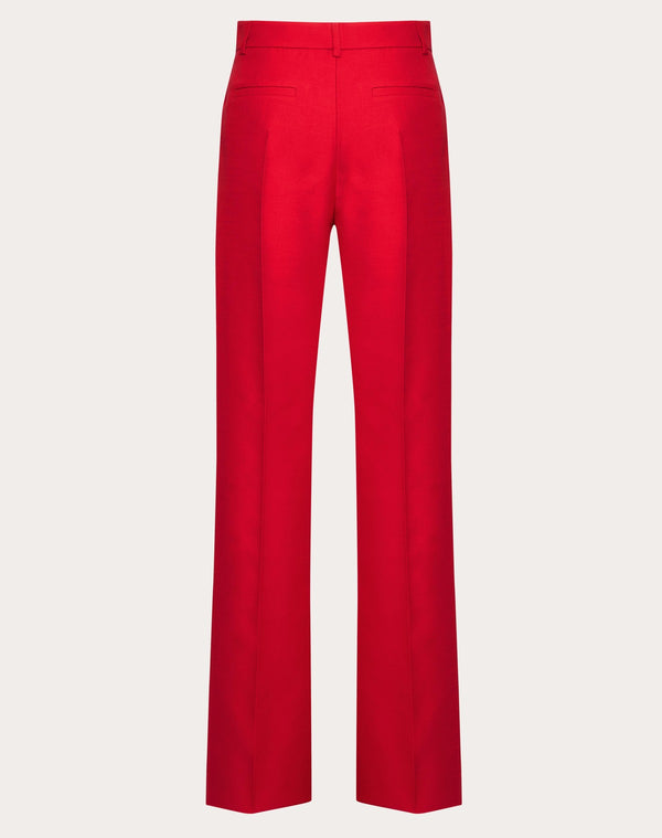 Pantaloni In Crepe Couture 