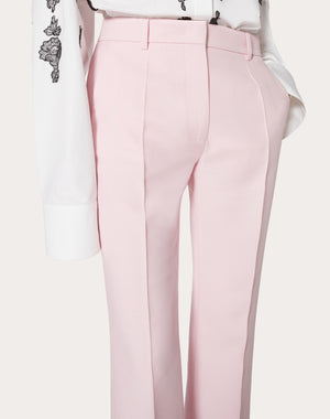 Pantaloni In Crepe Couture 
