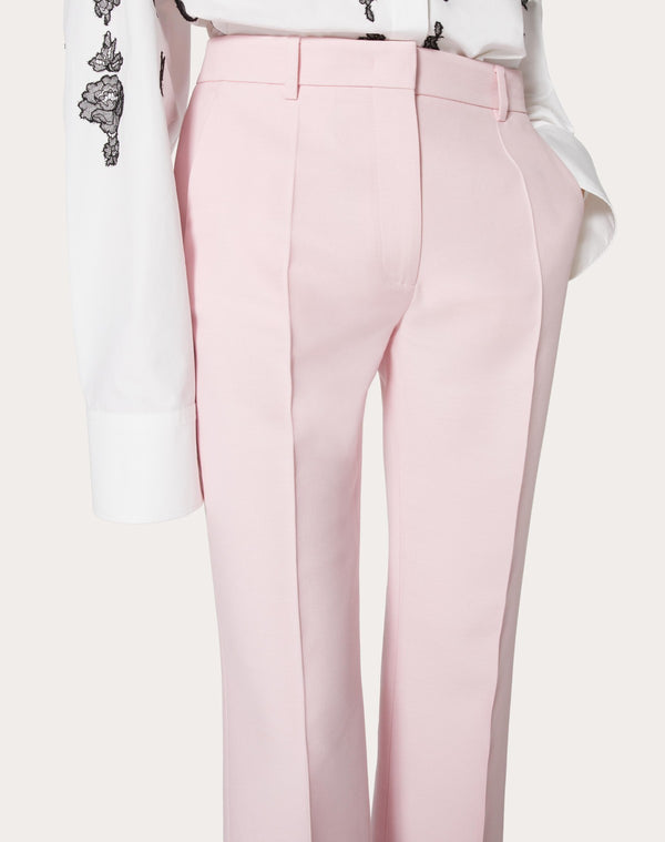 Pantaloni In Crepe Couture 